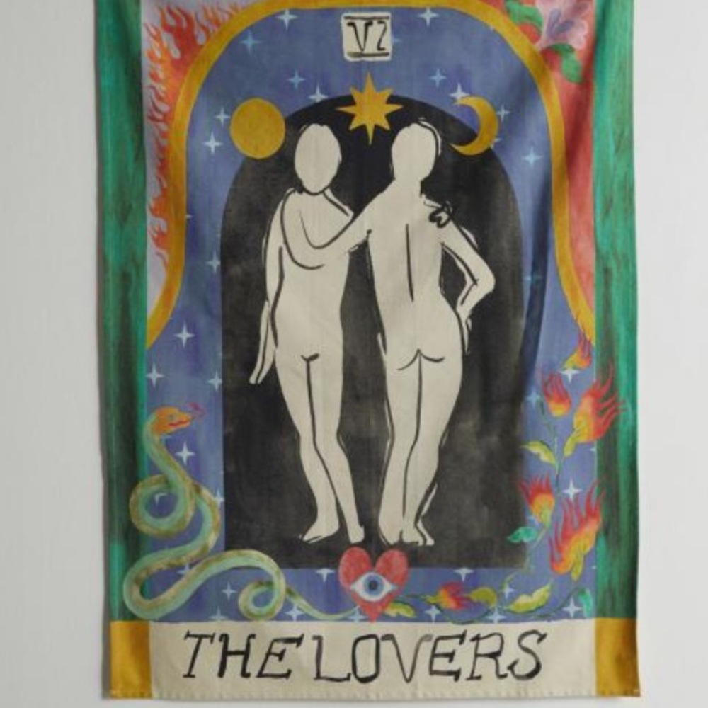 Urban Outfitters The Lovers Tarot Wall Tapestry - Multicolor - Picture 2 of 5